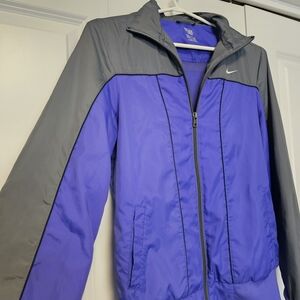 Women's Nike Purple and Gray Athletic Zip Jacket, Size Small (4-6)